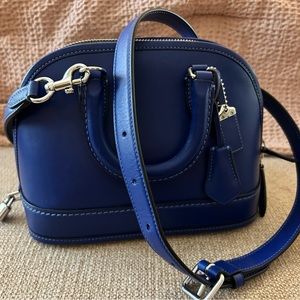 Coach electric blue top handle & crossbody
